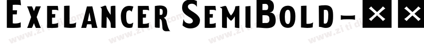 Exelancer SemiBold字体转换